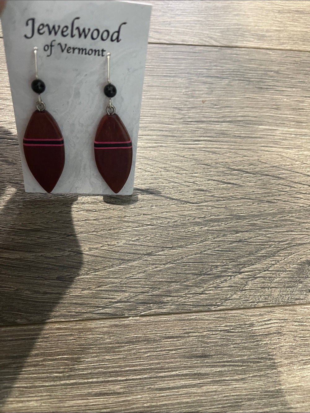 Red Marquise Drop Earrings
